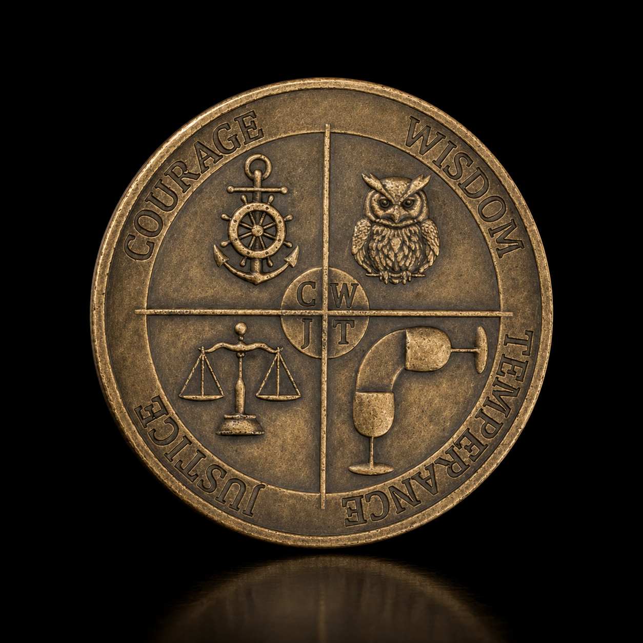 Stoic Discipline Reminder Coin